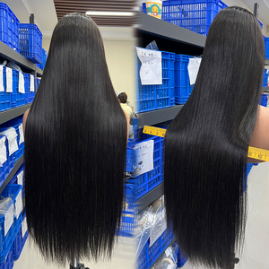 <span class=keywords><strong>Parrucche</strong></span> all'ingrosso da 30 pollici, lunghe, in <span class=keywords><strong>capelli</strong></span> umani, con frontale in pizzo, cuticole allineate, <span class=keywords><strong>capelli</strong></span> grezzi vietnamiti, liscio naturale, senza colla - Product Image 2