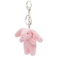 Yuhongtoys 3.5 pouces mignon lapin Mini coton lapin en peluche porte-clés Chic pendentif à breloque pour femme sac à dos ou sac à main cadeau