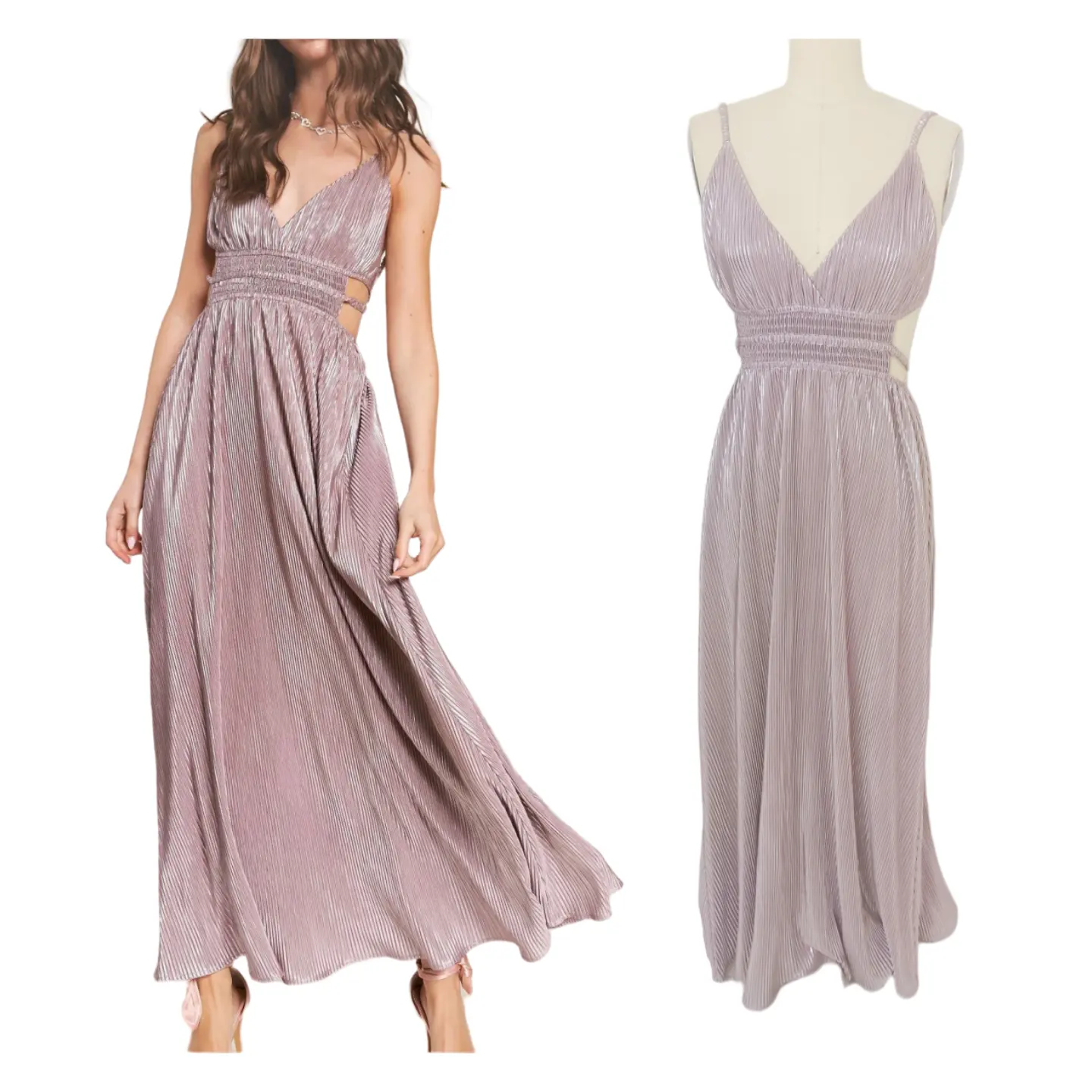 Schimmer Elegantes Kleid Sommer Frauen Sexy Party Backless Swing Abend Maxi kleid mit Glitzer faden