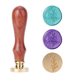 Sceau de <span class=keywords><strong>cire</strong></span> en laiton pour mariage, personnalisable, style rétro, pour usage professionnel, avec initiales sur mesure - Product Image 5