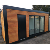 Maison de conteneur de luxe prédécoupée, bar, pub, structure en acier, pré-assemblée