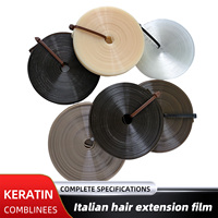 Rouleaux de colle thermofusible pour extensions de cheveux Comblinees, en PVC, pour volume, fusion facile, liaison stable, sans danger pour les cheveux, pour salon et usage personnel