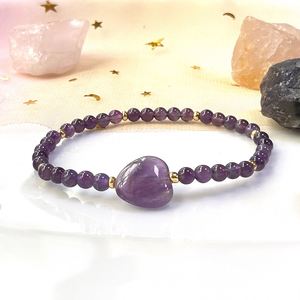 Bracelet en pierre naturelle avec perles de verre colorées, design tendance pour l'amitié, service d'étiquetage SKU - Product Image 5