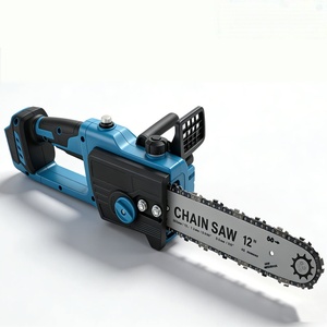 Outils électriques sans fil 18V 12 pouces, parfaits pour le bricolage à domicile et le travail professionnel en aménagement paysager, enjardinage, abattage d'arbres en extérieur, tronçonneuse portable - Product Image 4