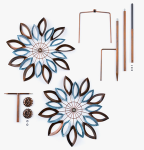 Chinese fabrikant kleine verpakking Kolibrie Sterrennacht populaire metalen windmolen voor tuinversiering - Product Image 4