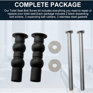 2025 Prezzo di fabbrica Viti per sedile WC in SS304, Dadi in gomma espandibili, Viti con guarnizione e blocco superiore per applicazioni bagno - Product Image 3