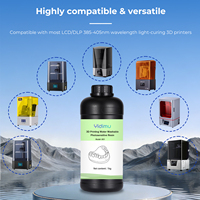 Resina para Impresora 3D Yidimu, Lavable con Agua, para Modelos Dentales, 1 kg, para Impresoras 3D de Resina LCD UV 405nm