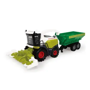 Venta al por mayor fundición cosechadora-Tractor de juguete de inercia para granja, cosechadora, regalo de cumpleaños