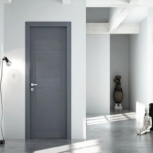 Factory Warehouse Interior Solid Wood Door Pine Mdf Pvc Flush Wooden Puerta Madera Modern Made China - Product Image 2