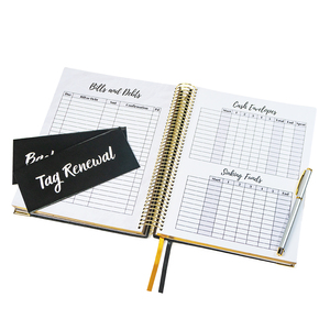 Pianificatore di Budget settimanale personalizzato sfida di risparmio mensile taccuino pianificatore di Budget per riviste finanziarie familiari impostato con il Budget avvolge - Product Image 4