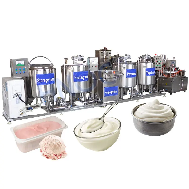 Ticari tip yoğurt makinesi en iyi orta ölçekli peynir ve tereyağı süt üretim süreci makinesi