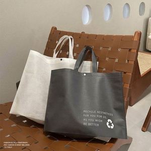 Customized Reusable Folding Non-Woven Tote Shopping <b>Bag</b> Environmentally Friendly with Custom Printed Logo - Product Image 4