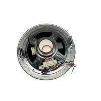 Speaker Sistem PA Dalam Plafon dengan Grill Besi Tahan Lama, Sistem Audio Rumah Model Flush Mount, Musik Latar Belakang Bulat