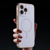 Nouvelle coque de téléphone en métal fin givré magnétique pour iPhone 16 15 14 Plus 13 11 Pro Max, support de voiture, coque rigide pour téléphone portable OEM/ODM