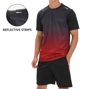 Set da allenamento da uomo abbigliamento sportivo magliette da <span class=keywords><strong>calcio</strong></span> e pantaloncini da ginnastica completi da <span class=keywords><strong>calcio</strong></span> abbigliamento sportivo estivo - Product Image 3