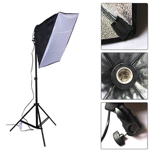 Installation rapide et <span class=keywords><strong>facile</strong></span> à transporter 50*70cm Kit de boîte à lumière de matériel de studio <span class=keywords><strong>photo</strong></span> vidéo Boîte à lumière de photographie Streaming en direct Lampe de maquillage Ampoule Tente - Product Image 2