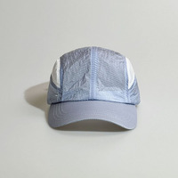Gorra de Béisbol Deportiva de 6 Paneles con Visera Curva y Logotipo Bordado Personalizado, Gorra de Nailon Ligera para Correr y Acampar para Hombre