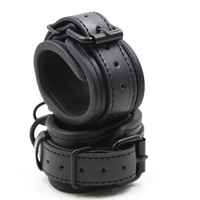 Menottes de bondage d'usine en cuir BDSM, ensemble de restraints réglables pour couples, accessoires de performance, jouets sexuels pour adultes, vente en gros