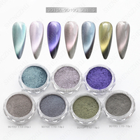 Fabricant de poudre de miroir magnétique œil de chat caméléon fin poudre de pigment de décoration d'ongles œil de chat