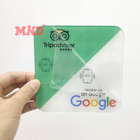 13.56Mhz Contrôle d'accès NTAG 213 Acrylique Nfc Menu Tableau Autocollant