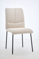 Chaises modernes les plus vendues avec coussin moelleux et pieds en métal, chaise de salle à manger pour chambre, café, hôtel