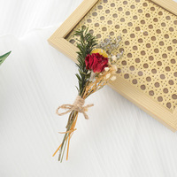 AYOYO Baby's Breath Forget-me-not Mini Fleurs Séchées Bouquet de Roses Éternelles Boîte Cadeau Décoration Carte Bouquet de Fleurs Séchées Mini