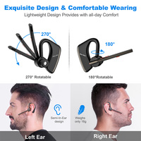 Écouteurs sportifs de haute qualité avec logo personnalisé, écouteurs intra-auriculaires avec crochet d'oreille, appels téléphoniques, stéréo, sans fil, casque Bluetooth