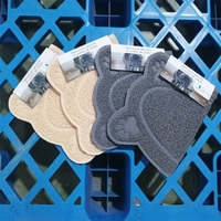 Tapis rafraîchissant pour animaux de compagnie, lit pour chat et chien, motif animal écologique, en caoutchouc et plastique, imperméable, en forme d'os, avec empreintes de pattes, pour petits animaux