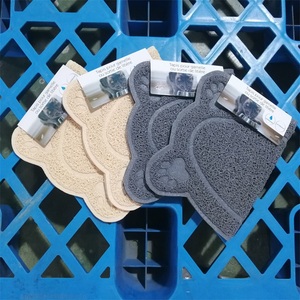 Koelmat voor huisdieren, katten- en hondenbed, milieuvriendelijk, dierenprint, rubber, plastic, waterdicht, botvormig, pootafdruk, klein dier - Product Image 3