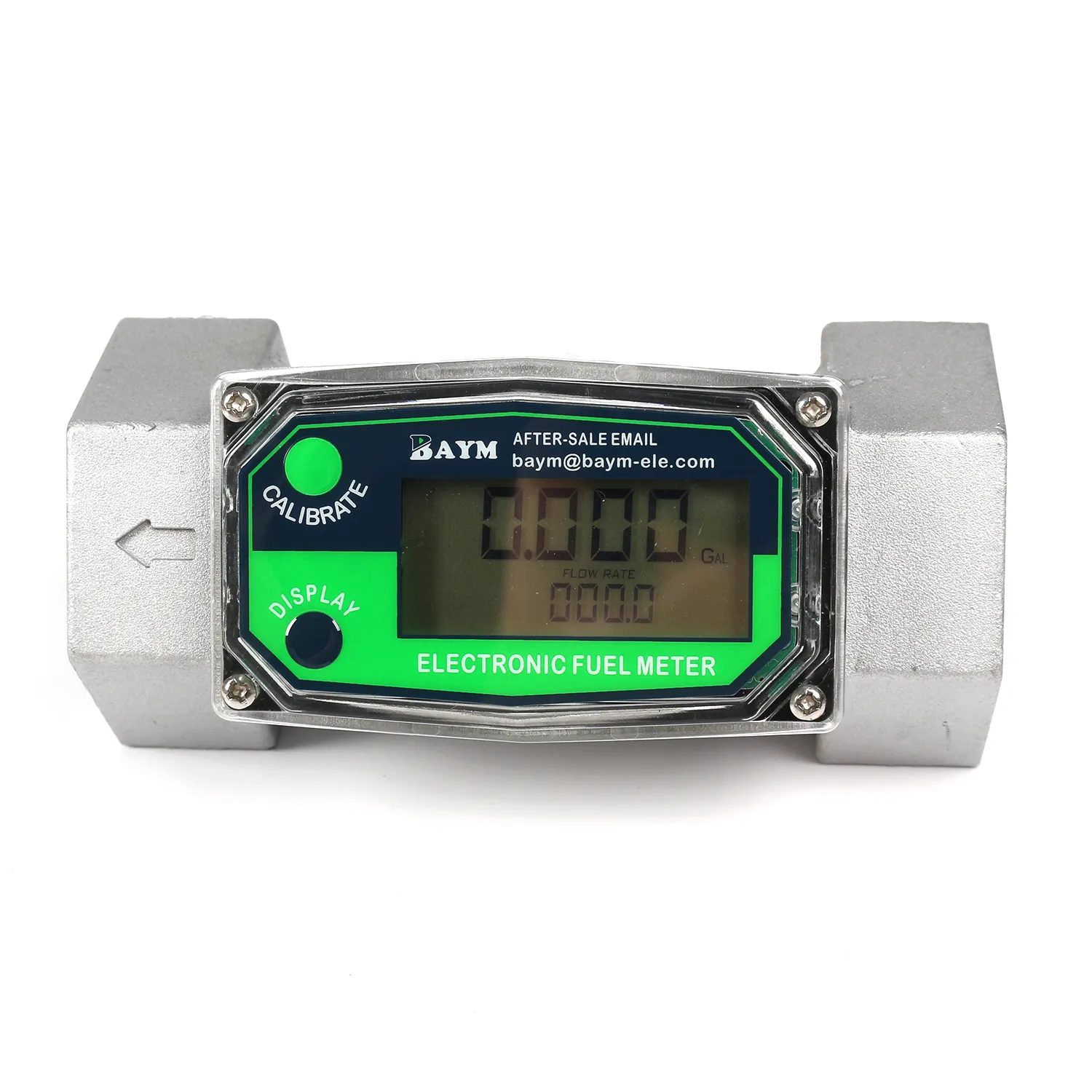 Turbine Flow Meter 1.5" 40-280L/Min Kerosene Gas Methanol Diesel Fuel Flow Digital Meter Oval Gear Gauge LCD BSPT/NPT Battery