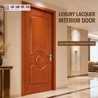 Porte intérieure moderne en MDF laqué, insonorisée, imperméable, haute brillance, pour chambre et projets hôteliers