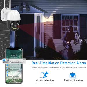 Caméra de sécurité sans fil extérieure WiFi CCTV PTZ IP avec vision nocturne, caméra dôme PTZ de sécurité, 4G LTE - Product Image 6