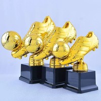 Trophée de football en plastique JIATAO - Récompense personnalisable pour événements commémoratifs