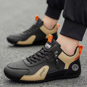 Explosions Erkek Ayakkabıları <span class=keywords><strong>2026</strong></span> İlkbahar Yeni Yüksek Bilekli Bağcıklı Günlük Moda Trendi Nefes Alabilen Her Şeyle Uyumlu Trendy Bean Yumuşak Taban - Product Image 5