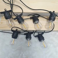 Ampoule à filament LED E26 E27, prises suspendues/fixées, guirlandes solaires, guirlandes lumineuses pour patio, guirlandes lumineuses résistantes