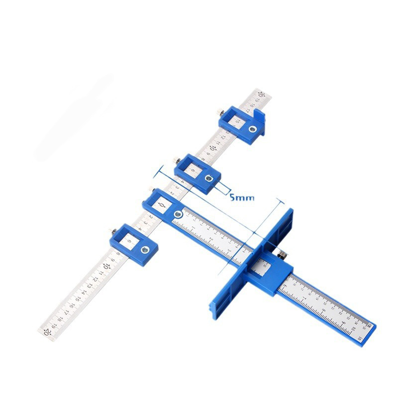 Multifunctional Woodworking Installation Drawer Furniture Closet Cabinet Door Handle Punch Hole Drilling Positioner Tool