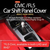 Kit complet d'accessoires ABS FL5 pour console centrale et garniture de levier de vitesses de Civic TYPE-R 11e génération – Pièce de modification populaire pour l'intérieur de voiture