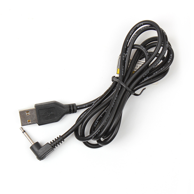USB 2.0 Connector to 2.5mm Mono Audio Jack Bend 2 Pole Audio Aux Round Hole Round Dc Power Cable USB Charging Cables