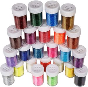 Pack de <span class=keywords><strong>12</strong></span> Couleurs Cosmétiques Poudre de Poussière Paillettes pour Nail Art Pigment Décoratif Artisanat DIY Décorations de Noël et d'Halloween - Product Image 3