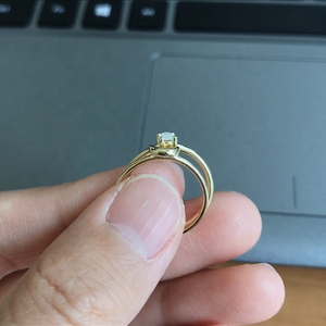 S925 perak murni cincin tumpuk bulan dengan cincin <span class=keywords><strong>opal</strong></span> alami pertunangan untuk wanita - Product Image 3
