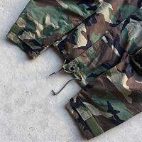 Veste coupe-vent de randonnée légère en softshell camouflage personnalisée pour homme, en nylon ripstop, avec capuche