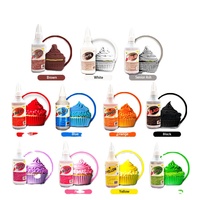 Vente chaude 10g colorant alimentaire 11 couleurs liquide ensemble colorant pour gâteau pain biscuits gâteau décoration fournisseur