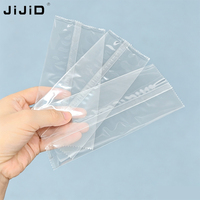 Sacs à fermeture arrière OPP JIJID, transparents, thermoscellables, à bords dentelés, en plastique, pour bonbons, bijoux, petits cadeaux, 100 pièces par paquet