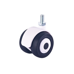 Thiết Kế Mới TPE Cao Su Im Lặng Màu Đen 2 Inch 50Mm Xoay Đồ Nội Thất Caster Báo Chí Khóa Y Tế Phòng Khách Nhà Bếp Sử Dụng Màu Trắng - Product Image 6