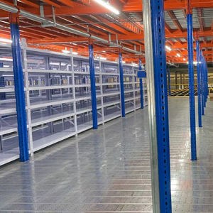 Estante de almacenamiento de palés de metal industrial de 5 niveles/4 niveles resistente azul popular - Product Image 6