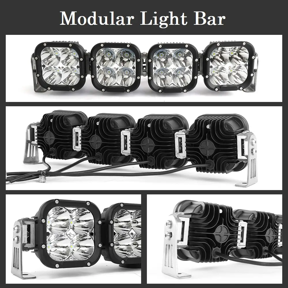 JiuGuang Đèn Led Sương Mù Xe Ô Tô Offroad 4X4 Công Suất Cao 1500 Mét 13000LM Đèn Led Lái Xe Địa Hình Xe Tải 5 Inch Cho Ford