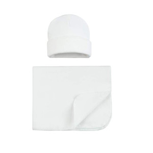 Ensemble couverture d'emmaillotage et bonnet en jersey de rayonne extensible doux et neutre pour bébé, style coréen, toutes saisons - Product Image 4