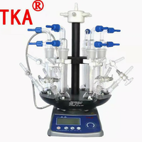 Réacteur de synthèse parallèle multi-positions à carrousel de laboratoire, réacteur en verre parallèle photocatalytique pour le dépistage de catalyseurs