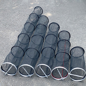 Jaula de pesca con malla de nailon de 2mm, red plegable para pesca en arroyos, pez blanco, carpa cruciana - Product Image 2