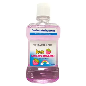 250ml Enjuague bucal oral con sabor a fresa para niños